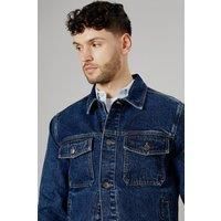 Burton Dark Blue Denim Jacket Mens Casual Jackets & Coats