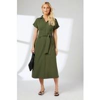 Principles Olive Fit & Flare Dress Womens Daywear Dresses