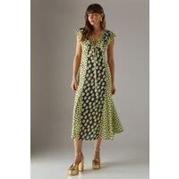 Warehouse Mono Fit & Flare Dress Womens Daywear Dresses