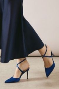Wallis New Navy Court Shoes Womens Occasion Heels