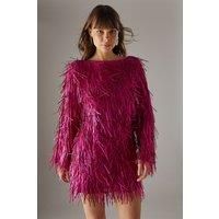 Warehouse Hot Pink Dress Womens Occasion Dresses