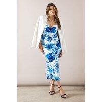 Wallis Blue Fit & Flare Dress Womens Occasion Dresses