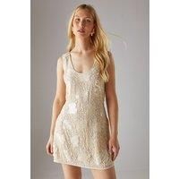 Warehouse Champagne Dress Womens Occasion Dresses