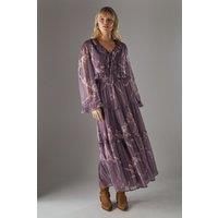 Warehouse Mauve Maxi Skirt Womens Casual Skirts
