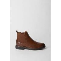 Mens Dark Brown Smart Chelsea Boots