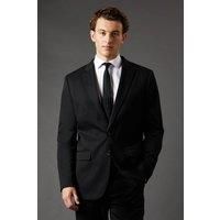 Black Regular Fit Suit Jacket