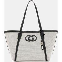 Sebina Bucket Shoulder Bag Natural Black Logo