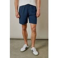 Mens Navy Marl Textured Casual Shorts - Xxl