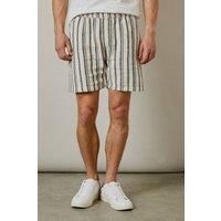 Mens Off White Textured Casual Shorts - Xxl