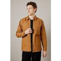 Mens Tan Logan Canvas Jacket - M