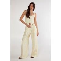 Butter Pinstripe Tailored Pant