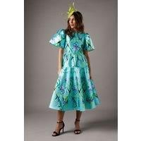Coast Green Midi Dress Womens Occasion Dresses