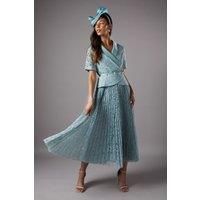 Coast Powder Blue Midi Dress Womens Occasion Dresses