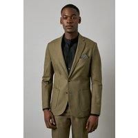 Burton Khaki Suit Jacket Mens Smart Suits