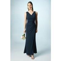 Ruched Bodice Stretch Jersey Bridesmaids Dress