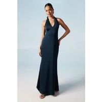 Halterneck Satin Bridesmaids Dress