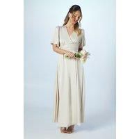 Puff Sleeve A Line Skirt Bridesmaids Dress