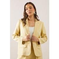 Wallis Yellow Blazer Womens Daywear Jackets & Coats