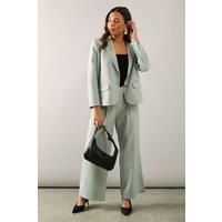 Wallis Sage Wide Leg Trousers Womens Daywear Trousers