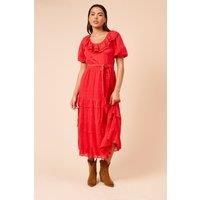 Dorothy Perkins Red Midi Dress Womens Casual Dresses