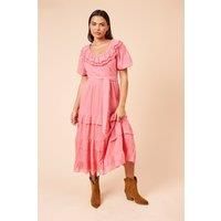 Dorothy Perkins Pink Midi Dress Womens Casual Dresses