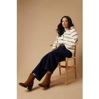 Oasis Womens Ankle Boots High Block Heel Square Toe Slip On Camel Booties