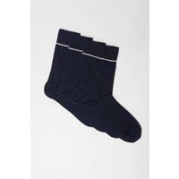 Mens Navy Plain 2 Pack Smart Sock Set - One Size