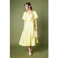 Coast Yellow Midi Dress Womens Occasion Dresses