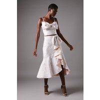 Coast Nude Midi Skirt Womens Occasion Skirts