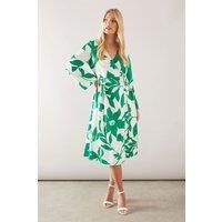 Wallis Green Fit & Flare Dress Womens Occasion Dresses