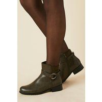Good For The Sole Khaki Ankle Boots Womens Daywear Boots