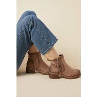 Good For The Sole Beige Ankle Boots Womens Daywear Boots