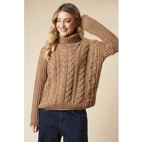 Dorothy Perkins Camel Jumper Womens Casual Jumpers & Cardigans