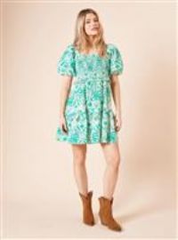 Dorothy Perkins Green Mini Dress Womens Casual Dresses