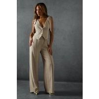 Misspap Stone Straight Leg Jumpsuit Womens Going Out Jumpsuits