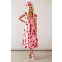 Wallis Pink Fit & Flare Dress Womens Occasion Dresses