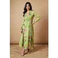 Oasis Green Midi Dress Womens Daywear Dresses