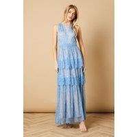 Lace Tiered Detail Maxi Dress