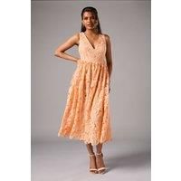Petite Lace Midi Dress