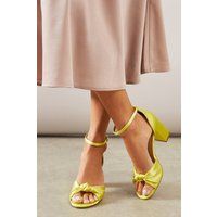 Wallis Chartreuse Heeled Sandals Womens Occasion Heels