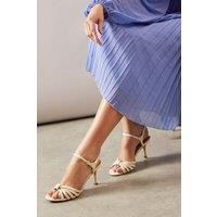 Wallis Cream Heeled Sandals Womens Daywear Heels
