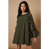 Oasis Khaki Mini Dress Womens Daywear Dresses