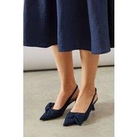Wallis Navy Court Shoes Womens Occasion Heels