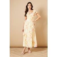 Oasis Yellow Midi Dress Womens Occasion Dresses