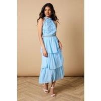 Oasis Blue Midi Dress Womens Occasion Dresses