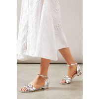 Wallis Silver Heeled Sandals Womens Daywear Heels