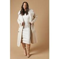 Oasis Womens Knee High Boots Taupe Faux Suede Pointed Toe Block Heel