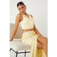 Misspap Yellow Maxi Skirt Womens Occasion Skirt Co-Ords