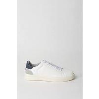White Casual Leather Trainers