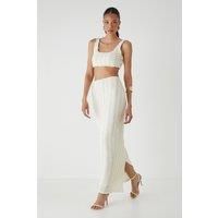 Misspap Cream Maxi Skirt Womens Casual Skirt Co-Ords